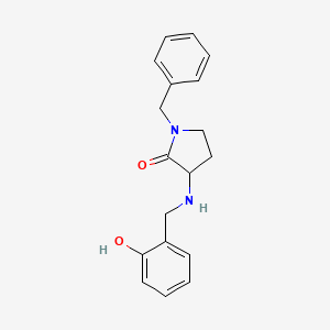 1-Benzyl-3-[(2-hydroxyphenyl)methylamino]pyrrolidin-2-one