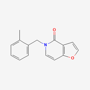 molecular formula C15H13NO2 B7597384 5-[(2-Methylphenyl)methyl]furo[3,2-c]pyridin-4-one 