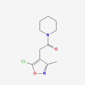 2-(5-Chloro-3-methyl-1,2-oxazol-4-yl)-1-piperidin-1-ylethanone