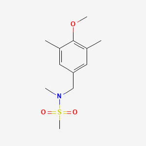 N-[(4-methoxy-3,5-dimethylphenyl)methyl]-N-methylmethanesulfonamide