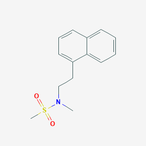 N-methyl-N-(2-naphthalen-1-ylethyl)methanesulfonamide