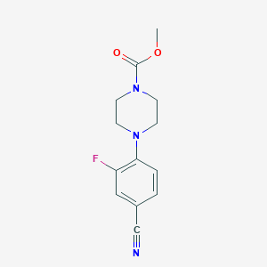 Methyl 4-(4-cyano-2-fluorophenyl)piperazine-1-carboxylate