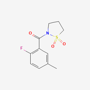 (1,1-Dioxo-1,2-thiazolidin-2-yl)-(2-fluoro-5-methylphenyl)methanone