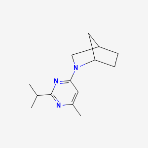 2-(6-Methyl-2-propan-2-ylpyrimidin-4-yl)-2-azabicyclo[2.2.1]heptane