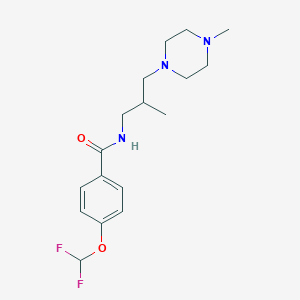 4-(difluoromethoxy)-N-[2-methyl-3-(4-methylpiperazin-1-yl)propyl]benzamide