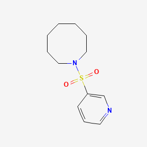 molecular formula C12H18N2O2S B7597578 1-Pyridin-3-ylsulfonylazocane 