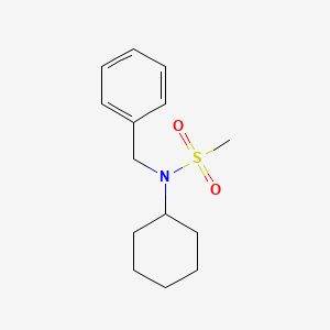 molecular formula C14H21NO2S B7597582 N-benzyl-N-cyclohexylmethanesulfonamide 