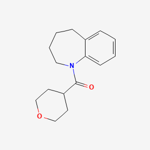 molecular formula C16H21NO2 B7597587 Oxan-4-yl(2,3,4,5-tetrahydro-1-benzazepin-1-yl)methanone 