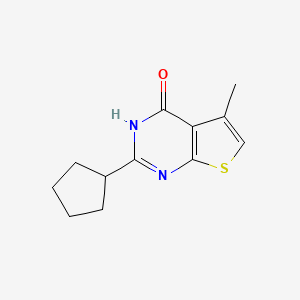 2-cyclopentyl-5-methyl-3H-thieno[2,3-d]pyrimidin-4-one