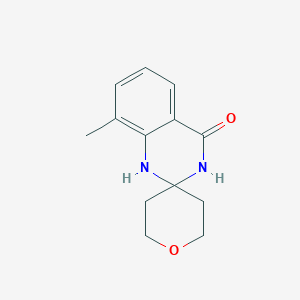 8-Methylspiro[1,3-dihydroquinazoline-2,4'-oxane]-4-one