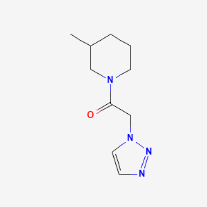 molecular formula C10H16N4O B7597680 1-(3-Methylpiperidin-1-yl)-2-(triazol-1-yl)ethanone 