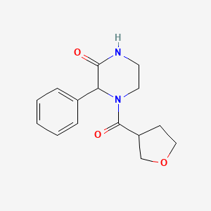 4-(Oxolane-3-carbonyl)-3-phenylpiperazin-2-one