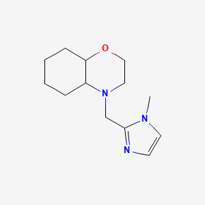 molecular formula C13H21N3O B7597701 4-[(1-Methylimidazol-2-yl)methyl]-2,3,4a,5,6,7,8,8a-octahydrobenzo[b][1,4]oxazine 