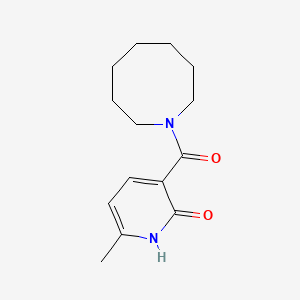 molecular formula C14H20N2O2 B7597727 3-(azocane-1-carbonyl)-6-methyl-1H-pyridin-2-one 