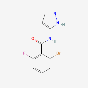 2-bromo-6-fluoro-N-(1H-pyrazol-5-yl)benzamide