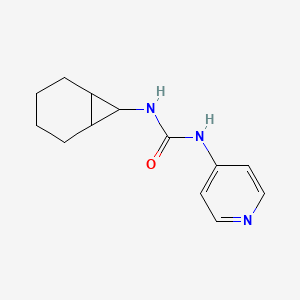 molecular formula C13H17N3O B7597758 1-(7-Bicyclo[4.1.0]heptanyl)-3-pyridin-4-ylurea 