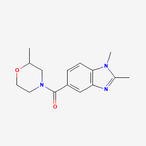 (1,2-Dimethylbenzimidazol-5-yl)-(2-methylmorpholin-4-yl)methanone