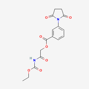 [2-(Ethoxycarbonylamino)-2-oxoethyl] 3-(2,5-dioxopyrrolidin-1-yl)benzoate