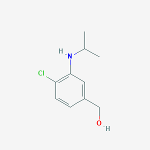 molecular formula C10H14ClNO B7597808 [4-Chloro-3-(propan-2-ylamino)phenyl]methanol 