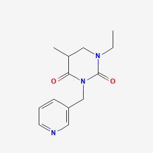 1-Ethyl-5-methyl-3-(pyridin-3-ylmethyl)-1,3-diazinane-2,4-dione