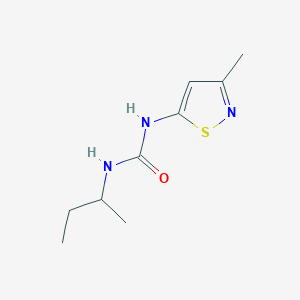 molecular formula C9H15N3OS B7597929 1-Butan-2-yl-3-(3-methyl-1,2-thiazol-5-yl)urea 