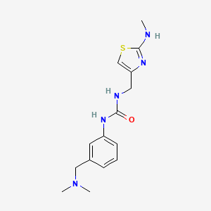 1-[3-[(Dimethylamino)methyl]phenyl]-3-[[2-(methylamino)-1,3-thiazol-4-yl]methyl]urea