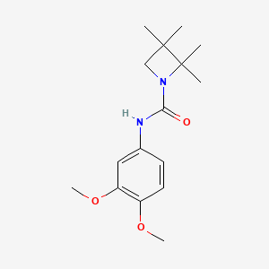 molecular formula C16H24N2O3 B7597946 N-(3,4-dimethoxyphenyl)-2,2,3,3-tetramethylazetidine-1-carboxamide 