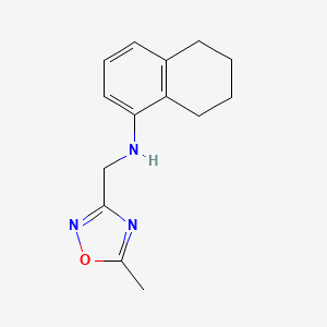 N-[(5-methyl-1,2,4-oxadiazol-3-yl)methyl]-5,6,7,8-tetrahydronaphthalen-1-amine