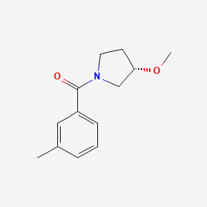 [(3S)-3-methoxypyrrolidin-1-yl]-(3-methylphenyl)methanone