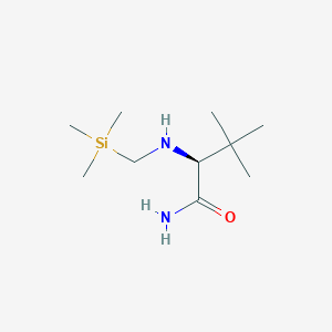 (2S)-3,3-dimethyl-2-(trimethylsilylmethylamino)butanamide