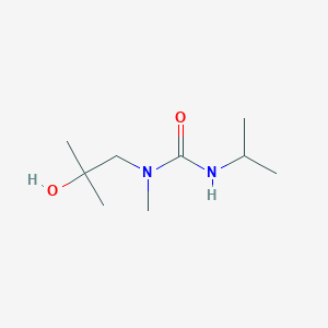 molecular formula C9H20N2O2 B7598002 1-(2-Hydroxy-2-methylpropyl)-1-methyl-3-propan-2-ylurea 