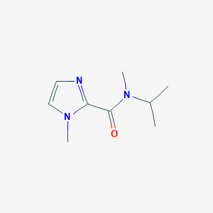 molecular formula C9H15N3O B7598019 N,1-dimethyl-N-propan-2-ylimidazole-2-carboxamide 