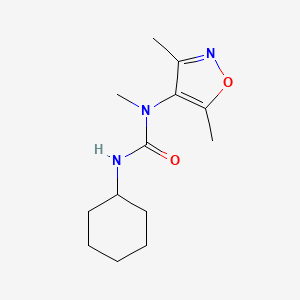 3-Cyclohexyl-1-(3,5-dimethyl-1,2-oxazol-4-yl)-1-methylurea