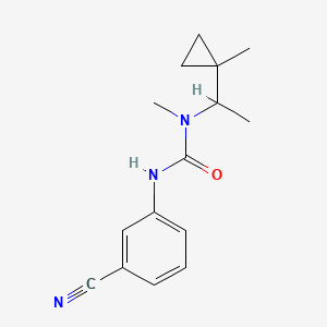 3-(3-Cyanophenyl)-1-methyl-1-[1-(1-methylcyclopropyl)ethyl]urea