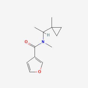 N-methyl-N-[1-(1-methylcyclopropyl)ethyl]furan-3-carboxamide