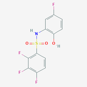 2,3,4-trifluoro-N-(5-fluoro-2-hydroxyphenyl)benzenesulfonamide