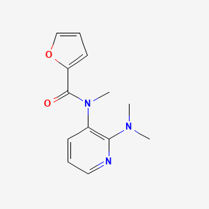 molecular formula C13H15N3O2 B7598201 N-[2-(dimethylamino)pyridin-3-yl]-N-methylfuran-2-carboxamide 