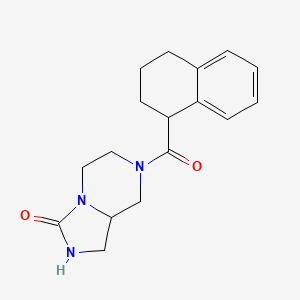 7-(1,2,3,4-Tetrahydronaphthalene-1-carbonyl)-1,2,5,6,8,8a-hexahydroimidazo[1,5-a]pyrazin-3-one