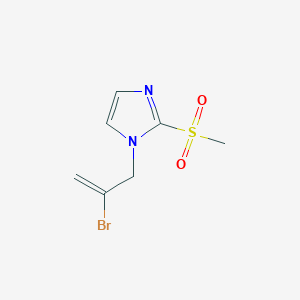 molecular formula C7H9BrN2O2S B7598262 1-(2-Bromoprop-2-enyl)-2-methylsulfonylimidazole 