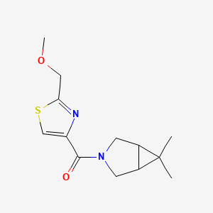 molecular formula C13H18N2O2S B7598286 (6,6-Dimethyl-3-azabicyclo[3.1.0]hexan-3-yl)-[2-(methoxymethyl)-1,3-thiazol-4-yl]methanone 