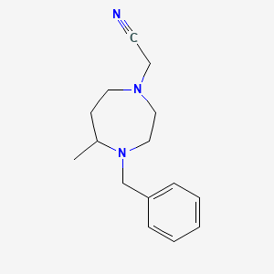 2-(4-Benzyl-5-methyl-1,4-diazepan-1-yl)acetonitrile