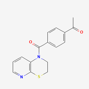 1-[4-(2,3-Dihydropyrido[2,3-b][1,4]thiazine-1-carbonyl)phenyl]ethanone