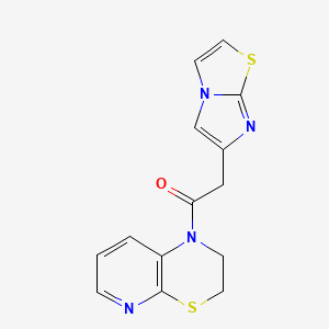 1-(2,3-Dihydropyrido[2,3-b][1,4]thiazin-1-yl)-2-imidazo[2,1-b][1,3]thiazol-6-ylethanone