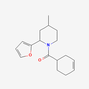 Cyclohex-3-en-1-yl-[2-(furan-2-yl)-4-methylpiperidin-1-yl]methanone