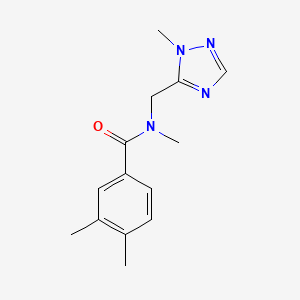 N,3,4-trimethyl-N-[(2-methyl-1,2,4-triazol-3-yl)methyl]benzamide