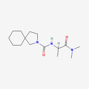 N-[1-(dimethylamino)-1-oxopropan-2-yl]-2-azaspiro[4.5]decane-2-carboxamide