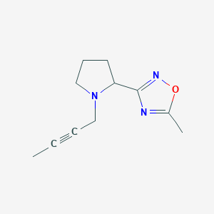 3-(1-But-2-ynylpyrrolidin-2-yl)-5-methyl-1,2,4-oxadiazole