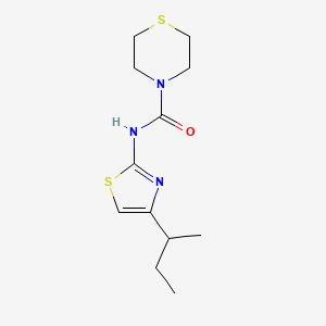 N-(4-butan-2-yl-1,3-thiazol-2-yl)thiomorpholine-4-carboxamide