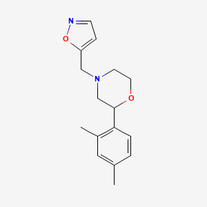 2-(2,4-Dimethylphenyl)-4-(1,2-oxazol-5-ylmethyl)morpholine