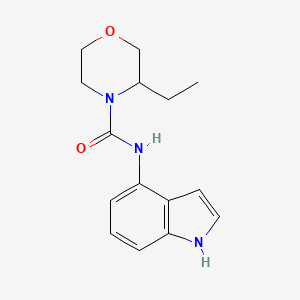 3-ethyl-N-(1H-indol-4-yl)morpholine-4-carboxamide